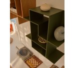 Étagère modulable Ina en MDF laqué vert 80 x 80 cm