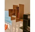 Étagère modulable Ina en placage de chêne finition ton naturel 80 x 80 cm