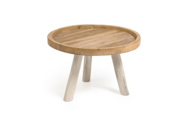 Glenda salontafel massief teakhout Ø 55 cm