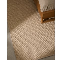 Tappeto Mascarell in cotone e poliestere bianco 160 x 230 cm