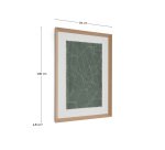 Tableau abstrait Durkan en papier recyclé vert 100 x 70 cm