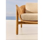 Teak and Synthetic Rattan Galea Armchair