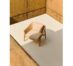 Teak and Synthetic Rattan Galea Armchair