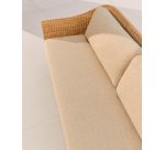 Canapé Galea 3 places en bois de teck et rotin synthétique 223 cm