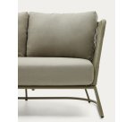 Canapé 3 places d'extérieur Saconca en corde et acier galvanisé vert 189 cm