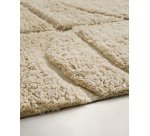 Tapis Nak jacquard en laine écru 200 x 300 cm