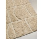 Tapis Nak jacquard en laine écru 200 x 300 cm