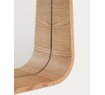 Miroir Salaya en contreplaqué de frêne avec finition naturelle 90 x 60 cm