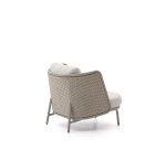 Fauteuil d’extérieur Sedalis en aluminium et corde taupe