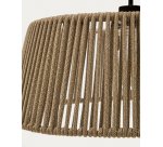 Aldet ceiling lampshade in beige mottled rope cord Ø46cm
