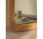 Miroir en rotin Zilna 58 x 79 cm