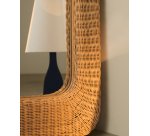 Miroir en rotin Zilna 58 x 120 cm