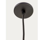 Suspension Nuvira en métal noir satiné