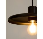 Suspension Nuvira en métal noir satiné