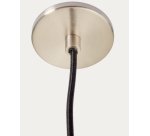 Nuvira ceiling lamp in light grey brushed metal