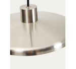 Nuvira ceiling lamp in light grey brushed metal