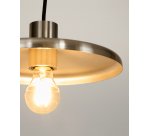 Nuvira ceiling lamp in light grey brushed metal