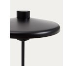 Lampe de table Nuvira en métal satiné noir