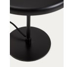 Lampe de table Nuvira en métal satiné noir