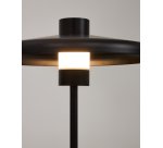 Lampe de table Nuvira en métal satiné noir