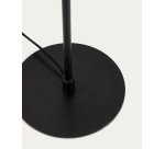 Lampadaire Nuvira en métal noir satiné