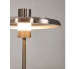 Nuvira table lamp in light grey brushed metal