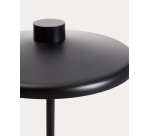 Lampadaire Nuvira en métal noir satiné