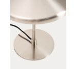 Nuvira table lamp in light grey brushed metal