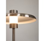 Lampadaire Nuvira en métal brossé gris clair