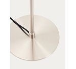 Lampadaire Nuvira en métal brossé gris clair