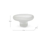 Centre de table Ondaro en verre dépoli 15 cm