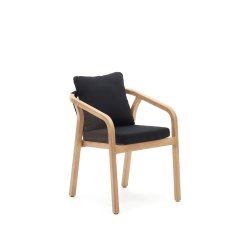 Chaise Malaret en bois d'eucalyptus massif et corde FSC