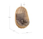 Fauteuil suspendu Cira finition naturelle