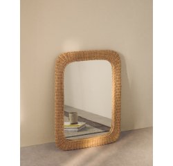 Miroir en rotin Zilna 58 x 79 cm