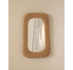 Miroir en rotin Zilna 38 x 59 cm