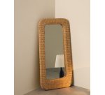 Miroir en rotin Zilna 58 x 120 cm
