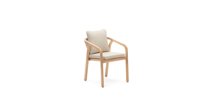 Chair Malaret in solid eucalyptus wood and rope