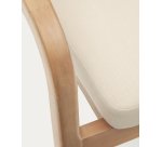 Chaise Malaret en bois d'eucalyptus massif et corde beige
