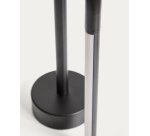 Lampe de table portable Bow en aluminium noir