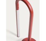 Lampe de table portable Bow en aluminium rouge