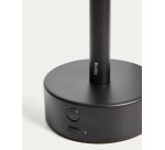 Lampe de table portable Bow en aluminium noir