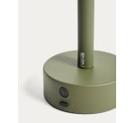 Lampe de table portable Bow en aluminium vert