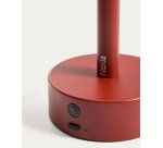 Lampe de table portable Bow en aluminium rouge