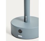 Lampe de table portable Bow en aluminium bleu