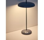 Lampe de table portable Porte en aluminium bleu