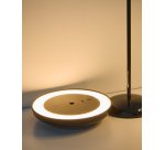 Lampe de table portable Porte en aluminium noir