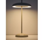 Lampe de table portable Porte en aluminium gris clair