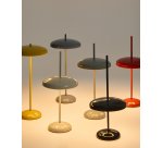 Lampe de table portable Porte en aluminium noir