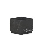 Table auxiliaire Sorein en marbre noir 40 x 40 cm