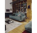 DE_Lampadaire Nuvira en métal brossé gris clair